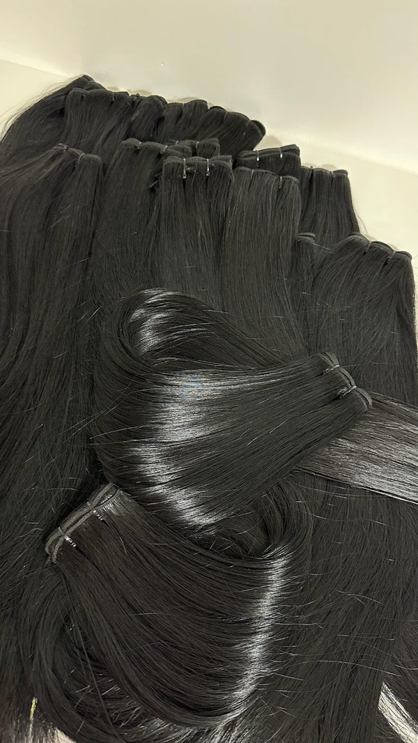 Jet Black Raw Burma Straight Bundles - Limited Edition